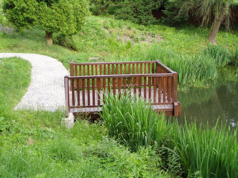 Galerie: Molo u zámeckého rybníka v Loučné nad Desnou